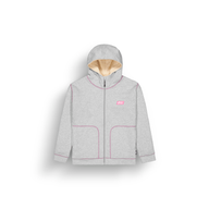 BASEMENT PLUSH Z HOODIE W __color:Grey_Melange#5