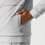 BASEMENT PLUSH Z HOODIE W __color:Grey_Melange#4