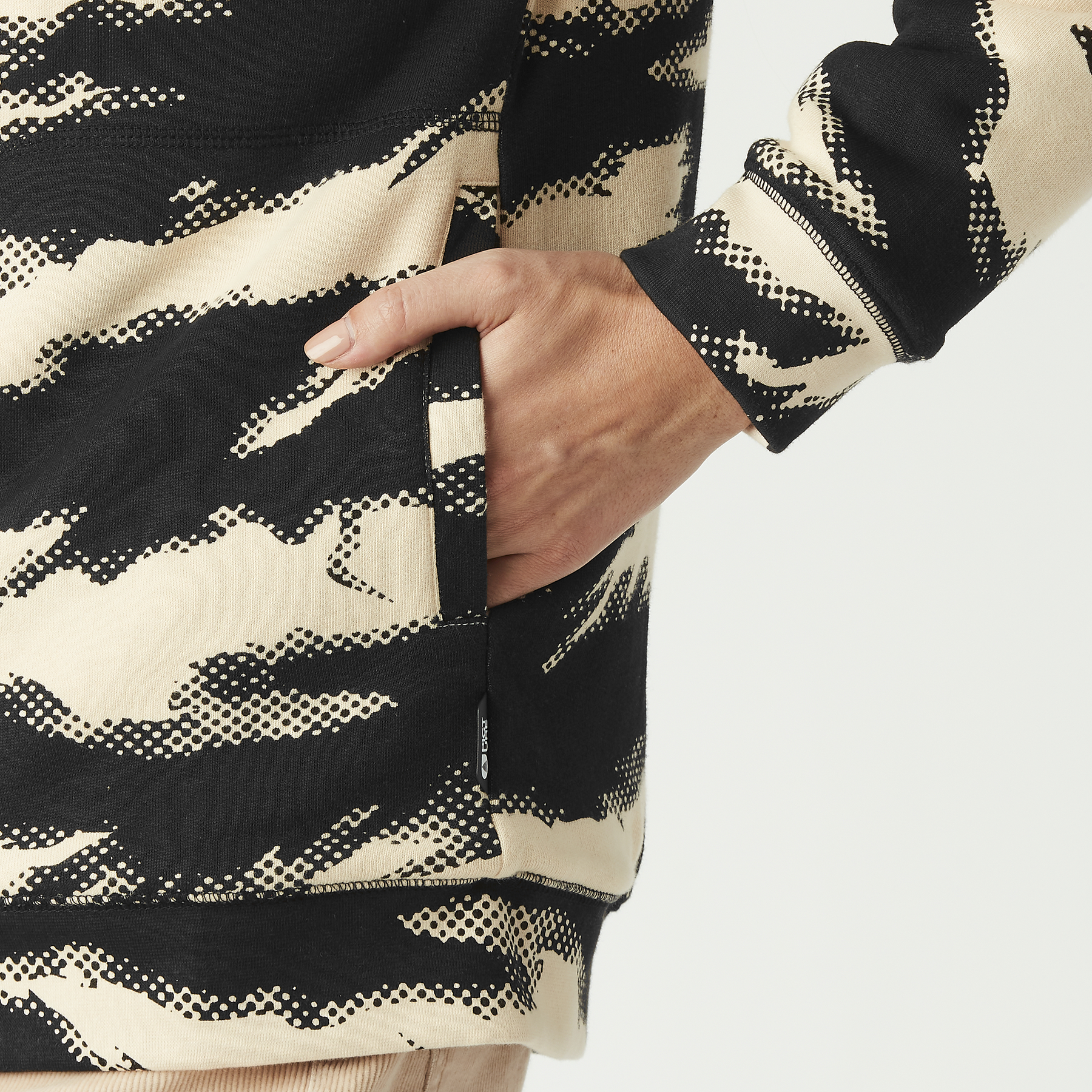 BASEMENT PLUSH Z HOODIE W __color:Shadow_Print#10