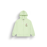 CARYNA ZIP HOODIE __color:Tender_Green#17