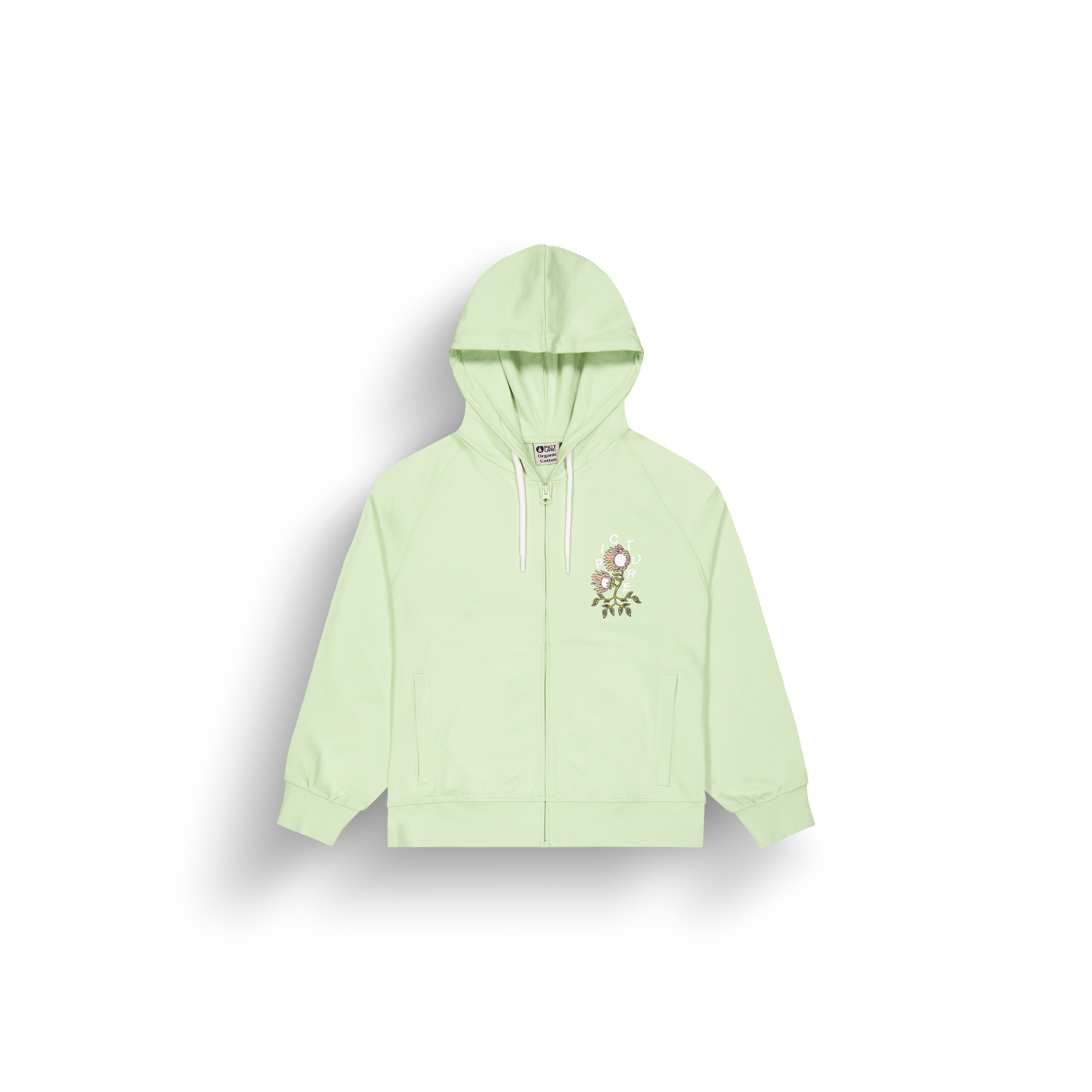 CARYNA ZIP HOODIE __color:Tender_Green#17