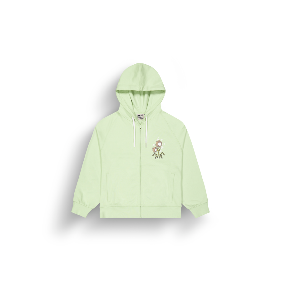 CARYNA ZIP HOODIE __color:Tender_Green#17