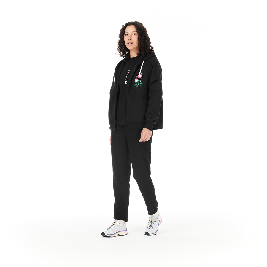 CARYNA ZIP HOODIE __color:Black#2
