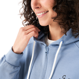 CARYNA ZIP HOODIE __color:Stonewash#8