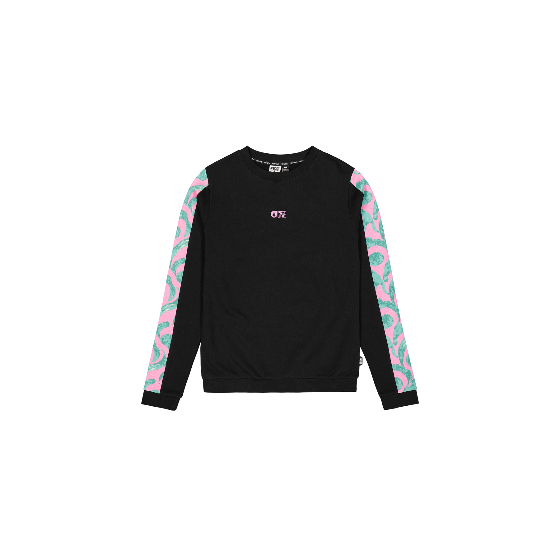 BLAYR PRINTED CREW __color:Black_/_Wasania#4