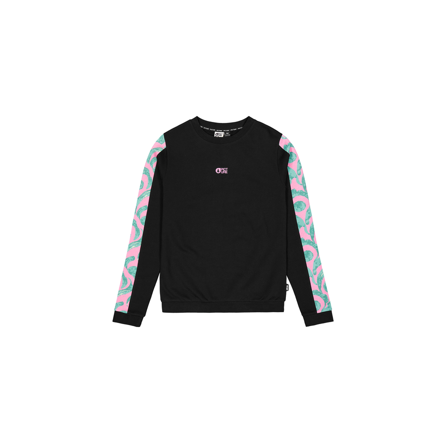 BLAYR PRINTED CREW __color:Black_/_Wasania#4