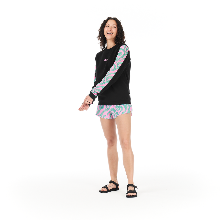 BLAYR PRINTED CREW __color:Black_/_Wasania#2