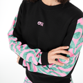 BLAYR PRINTED CREW __color:Black_/_Wasania#3