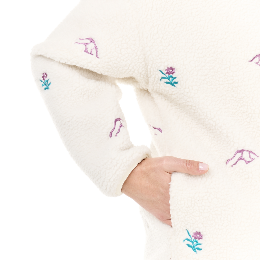 NYSS EMBRO ZIP FLEECE __color:Tofu#5