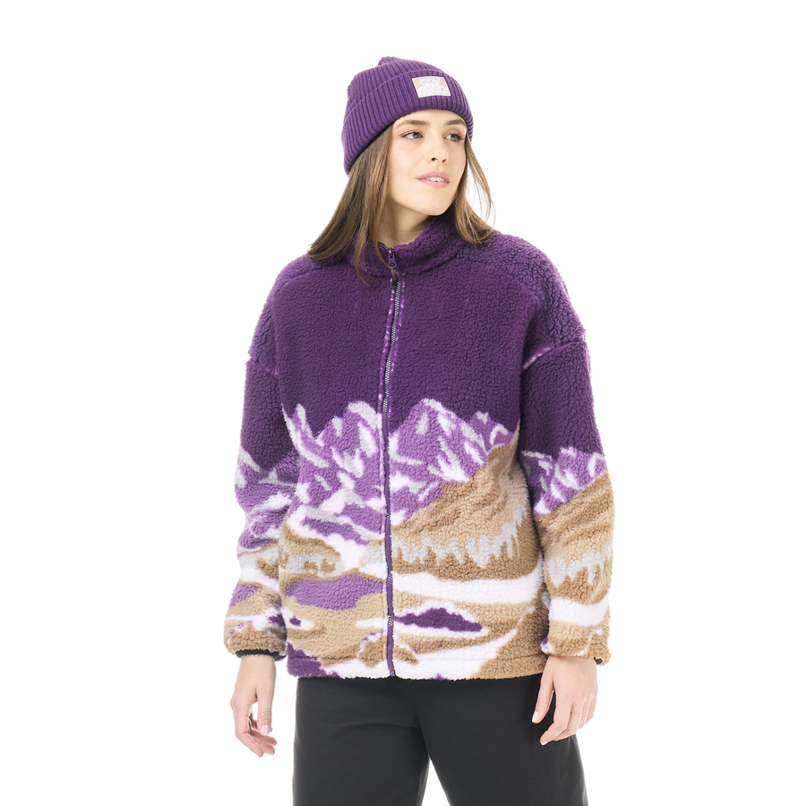 NYSS ZIP FLEECE __color:Landscape_Grape#1