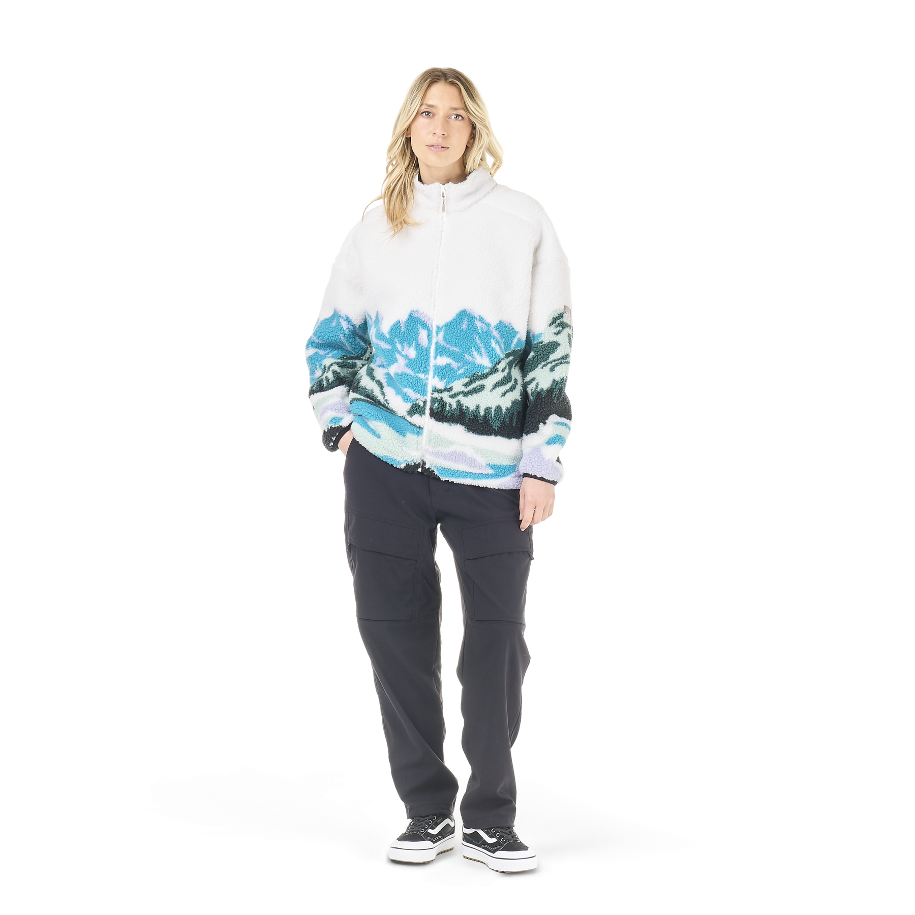 NYSS ZIP FLEECE __color:Landscape_Pure#7