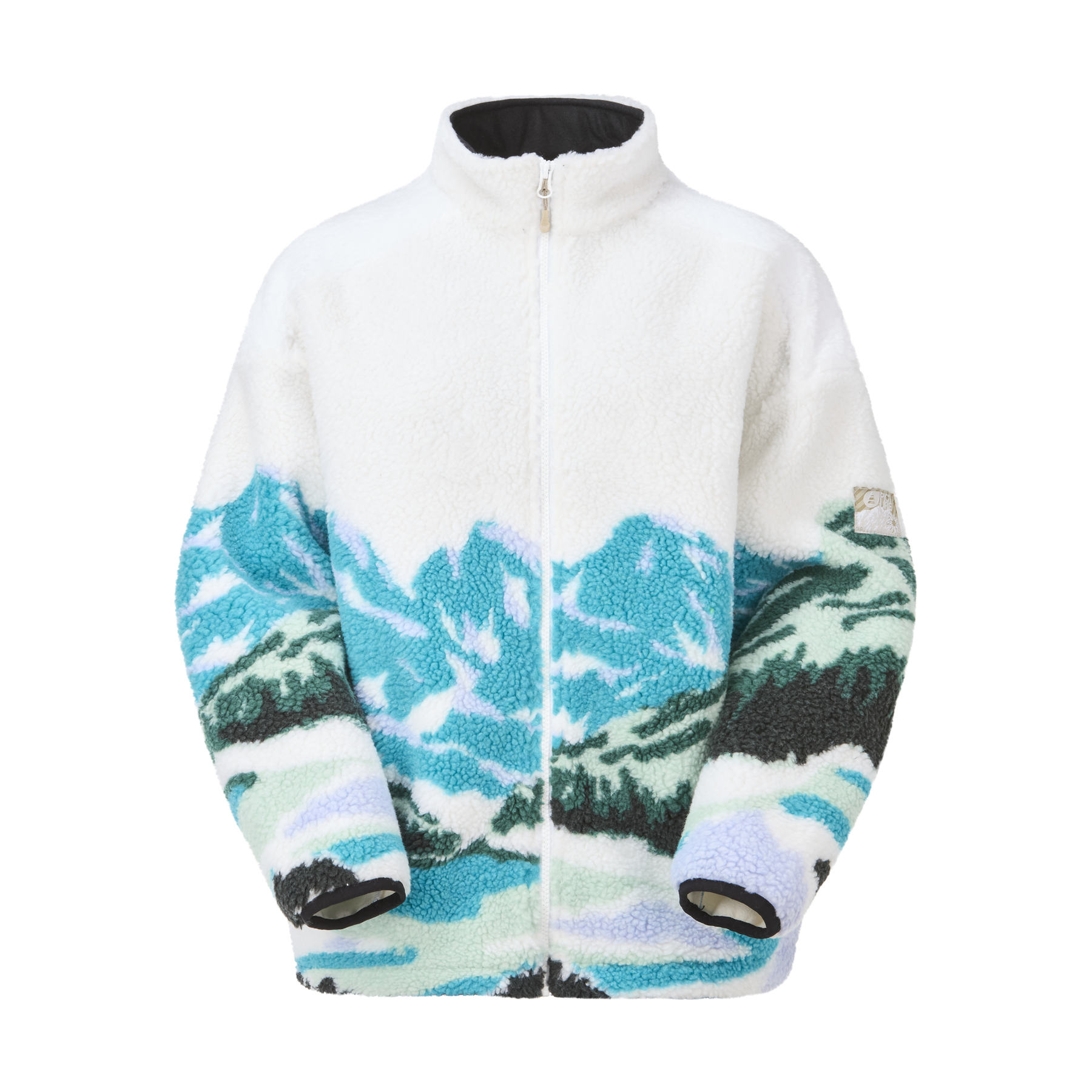 NYSS ZIP FLEECE __color:Landscape_Pure#13