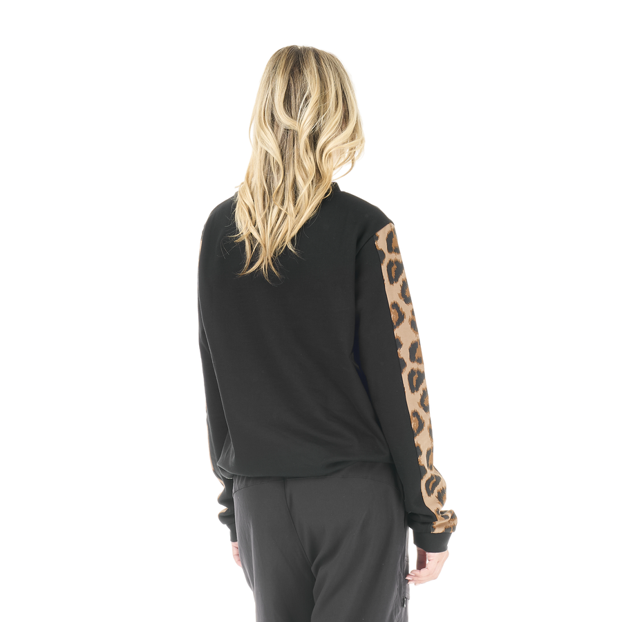 BLAYR PRINTED CREW __color:Black#2