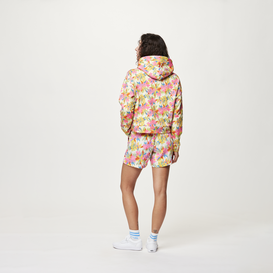 NERIS CROP HOODIE __color:Alstro_Print#1