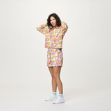 NERIS CROP HOODIE __color:Alstro_Print#2