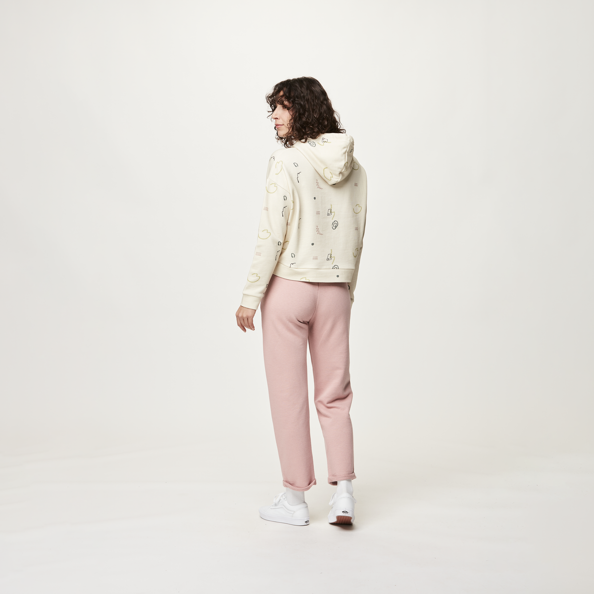 NERIS CROP HOODIE __color:Bloom_Print#16