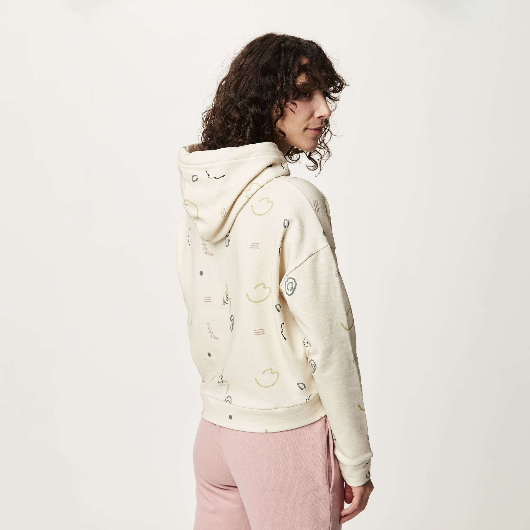 NERIS CROP HOODIE __color:Bloom_Print#19