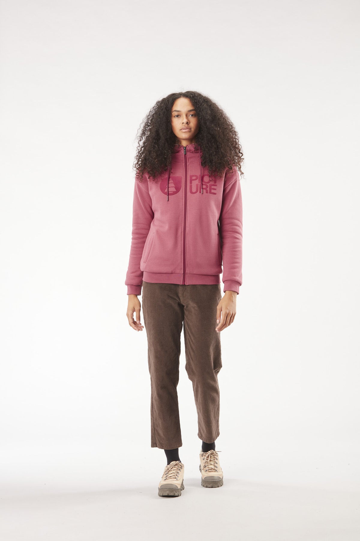 BASEMENT PLUSH Z HOODIE W __color:Maroon#15