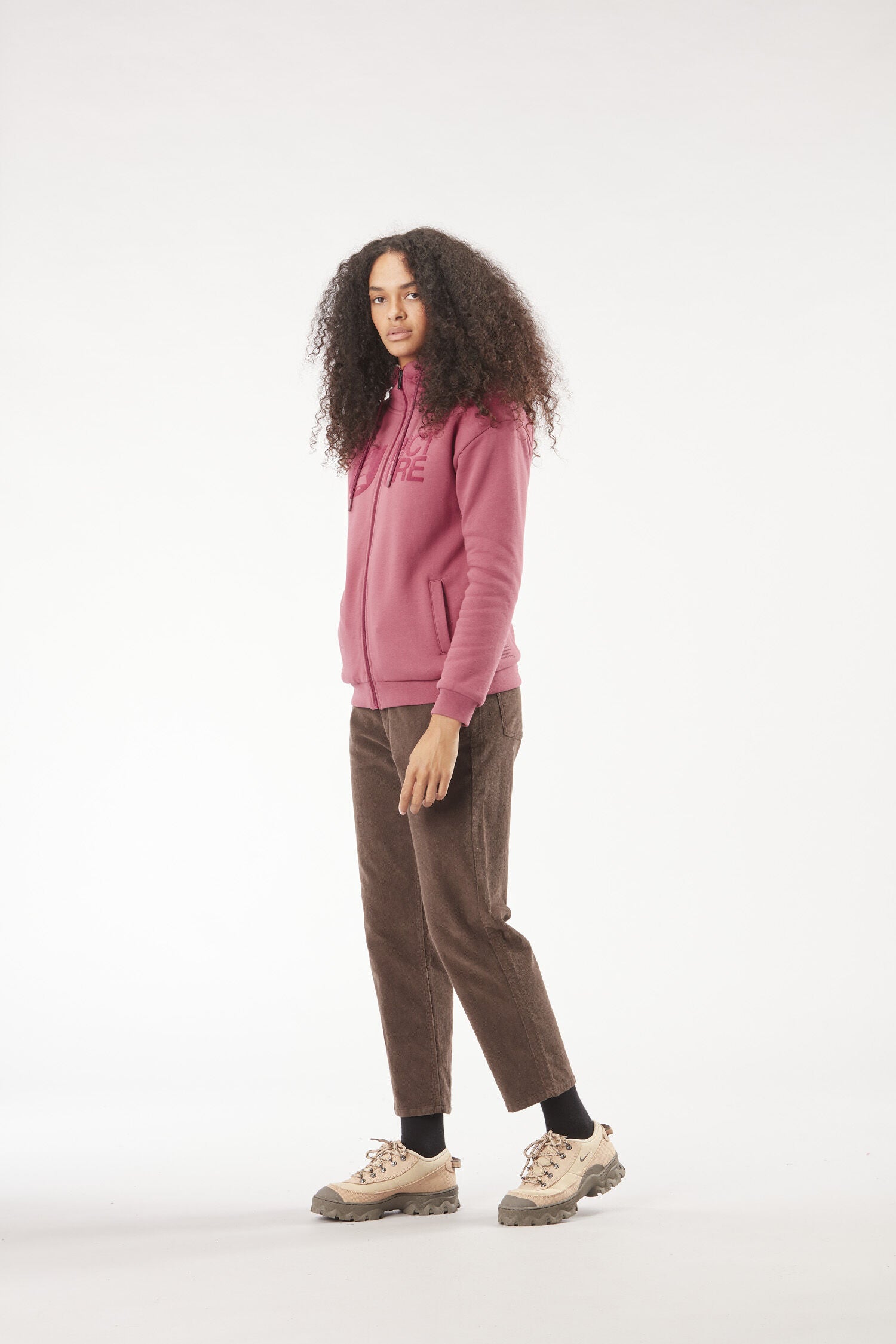 BASEMENT PLUSH Z HOODIE W __color:Maroon#17
