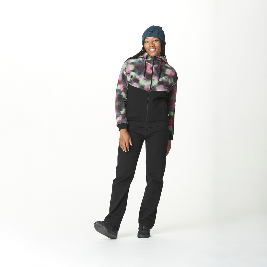 BASEMENT PLUSH Z HOODIE W __color:Black#1