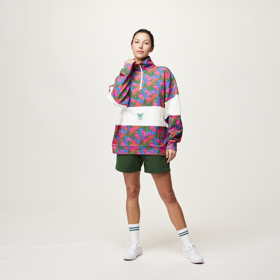 FIR RUGBY 1/4 ZIP SWEATER __color:Player_Print#5