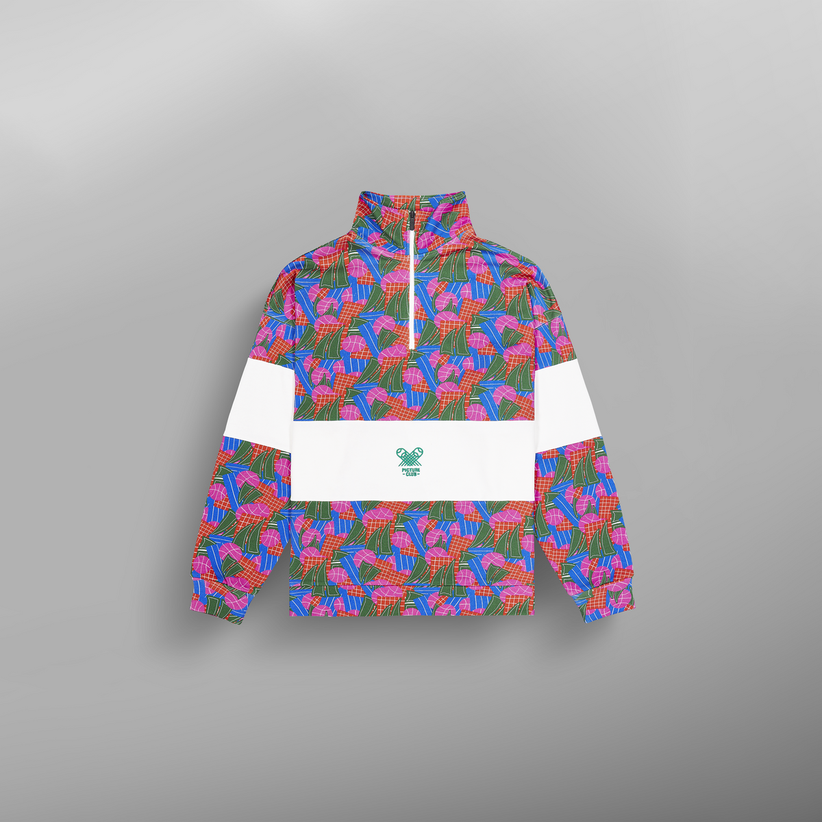 FIR RUGBY 1/4 ZIP SWEATER __color:Player_Print#11
