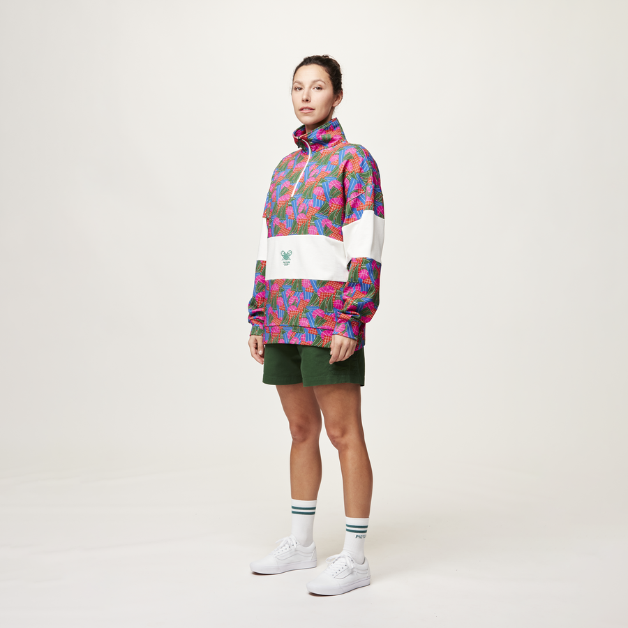 FIR RUGBY 1/4 ZIP SWEATER __color:Player_Print#7