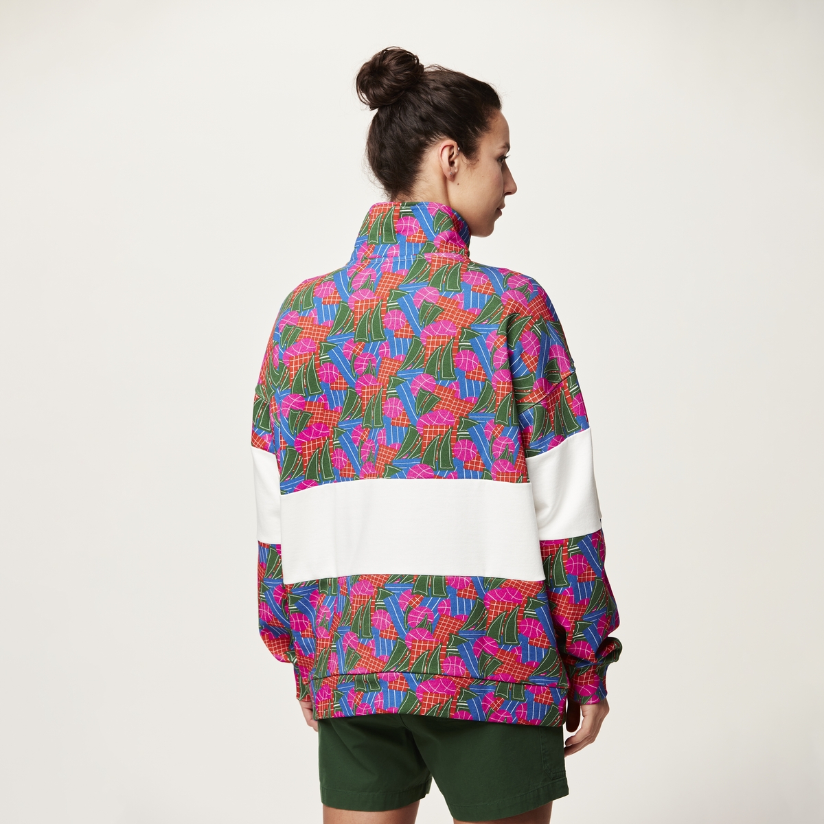 FIR RUGBY 1/4 ZIP SWEATER __color:Player_Print#9
