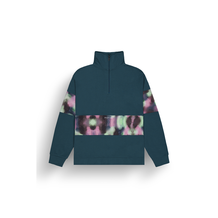 FIR RUGBY 1/4 ZIP SWEATER __color:Deep_Water#3