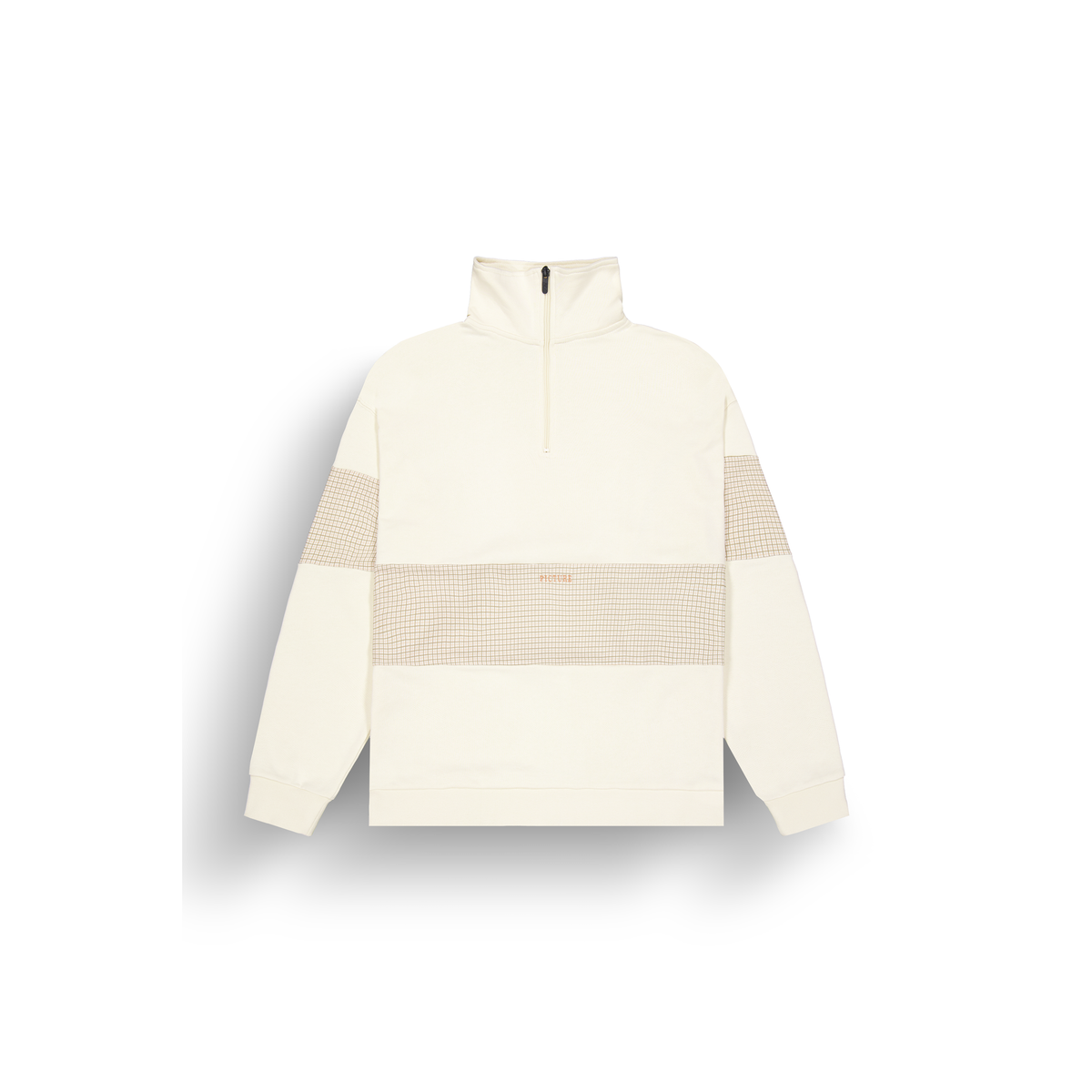 FIR RUGBY 1/4 ZIP SWEATER __color:Whitecap_Gray#16