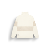 FIR RUGBY 1/4 ZIP SWEATER __color:Whitecap_Gray#17