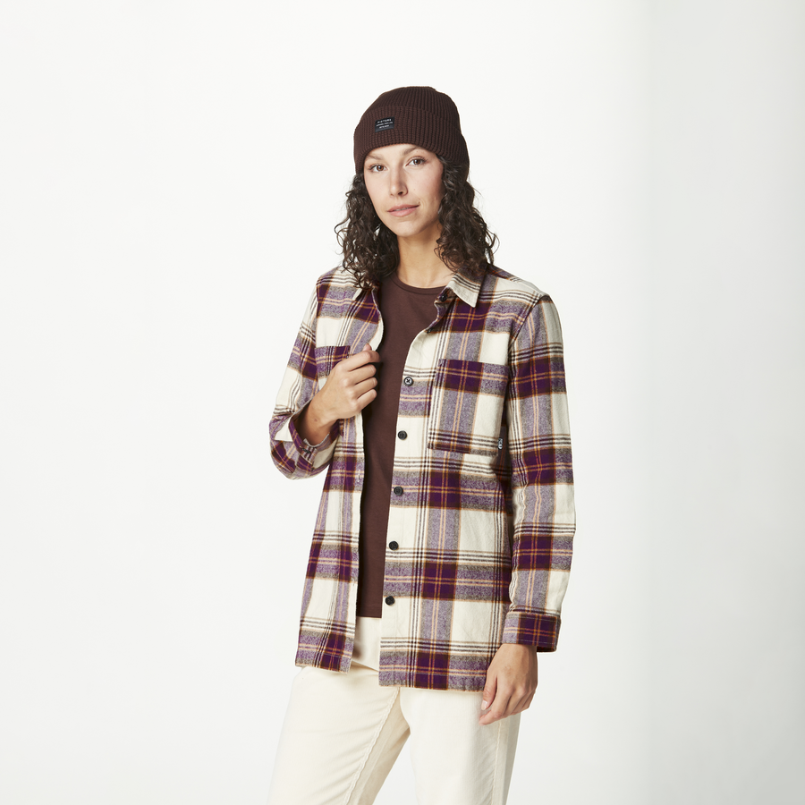 DONIS SHIRT __color:Plaid_Brown#7