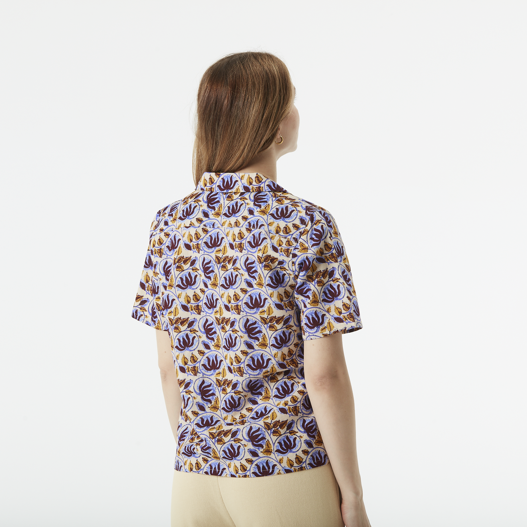 KINTHA PRINTED SHIRT __color:Alpine_Thistle_Print#2
