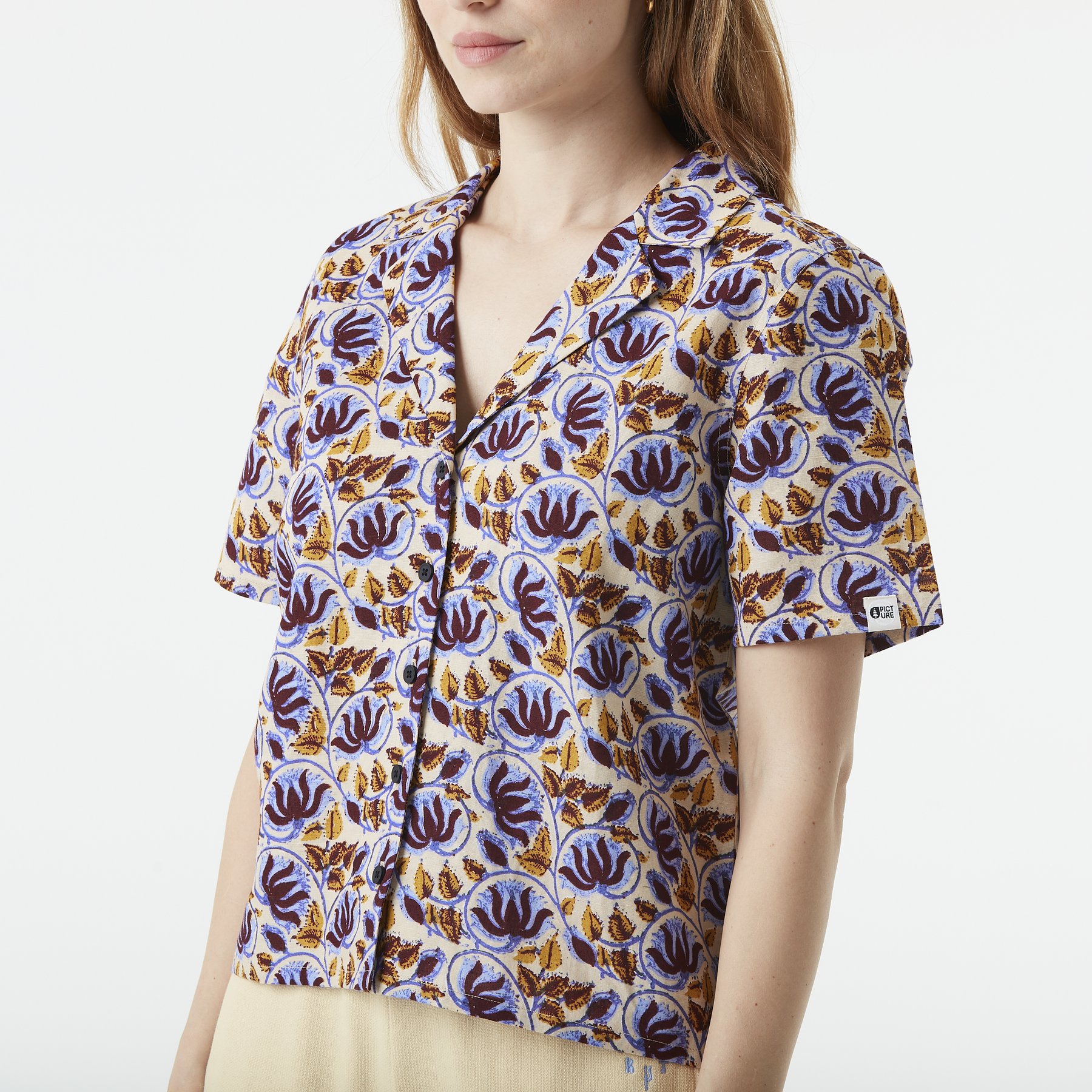 KINTHA PRINTED SHIRT __color:Alpine_Thistle_Print#3