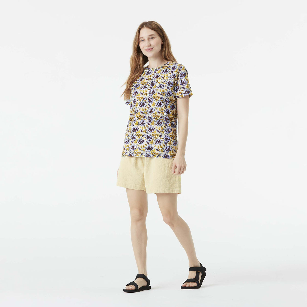 AULDEN PRINTED TEE __color:Alpine_Thistle_Print#1