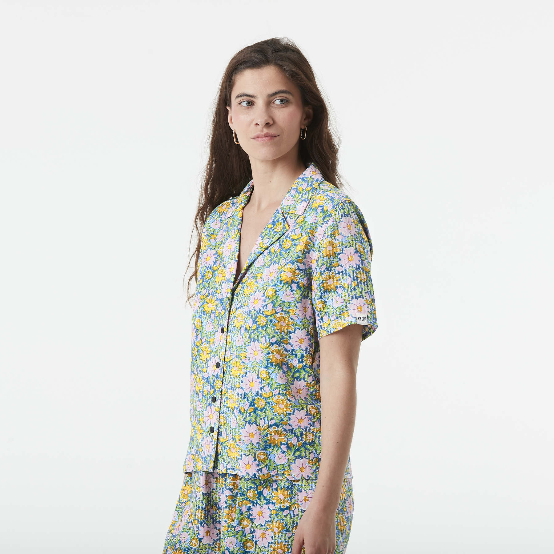 MILOU PRINTED SHIRT __color:Myosotis_Print#1