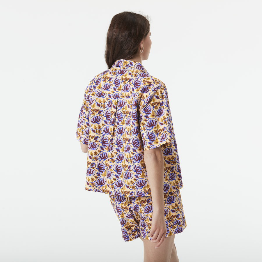SESIA PRINTED SHIRT __color:Alpine_Thistle_Print#2