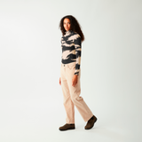 SKIMY PRINTED COL TEE __color:Shadow_Print#7