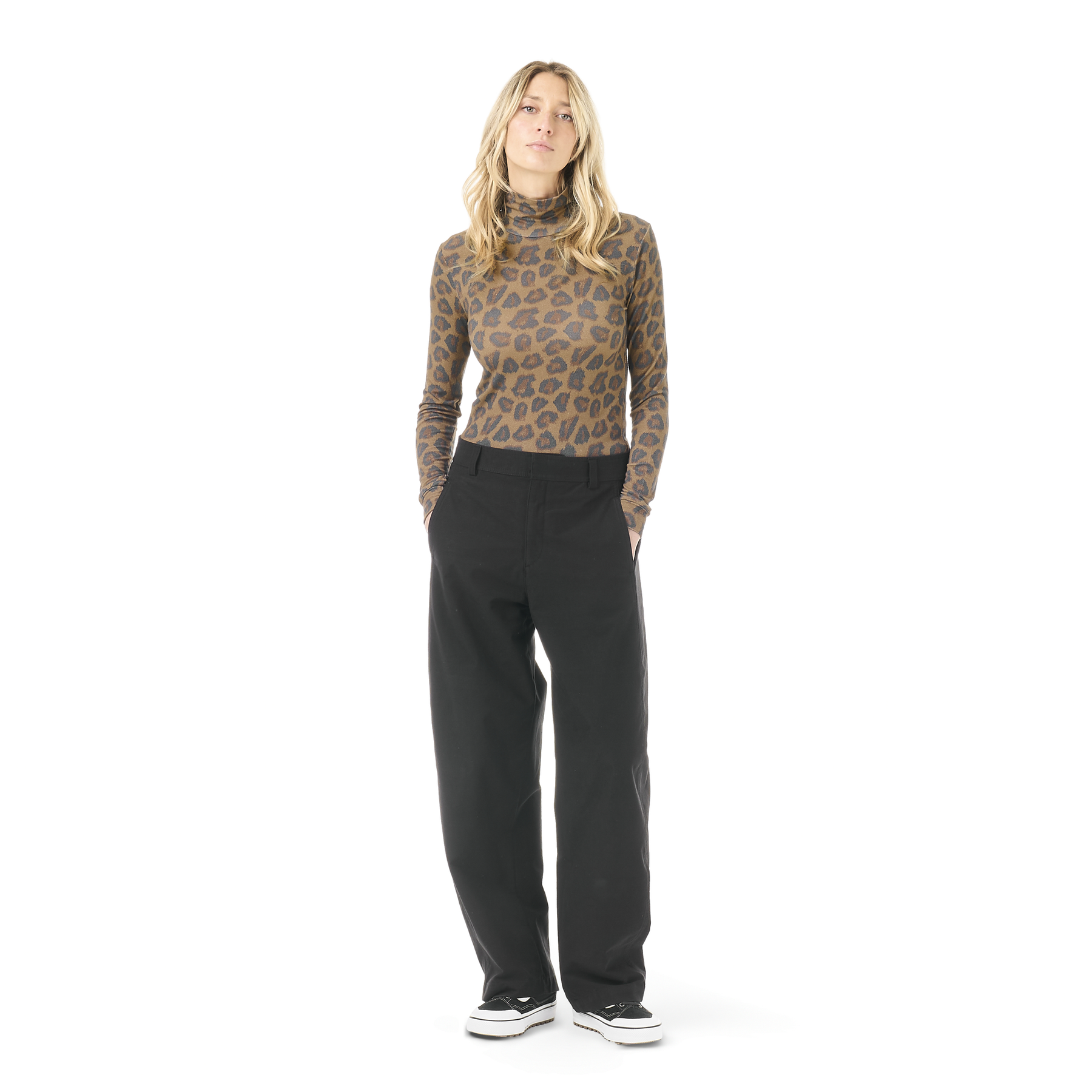 SKIMY PRINTED COL TEE __color:Wild_Spot_Print#19