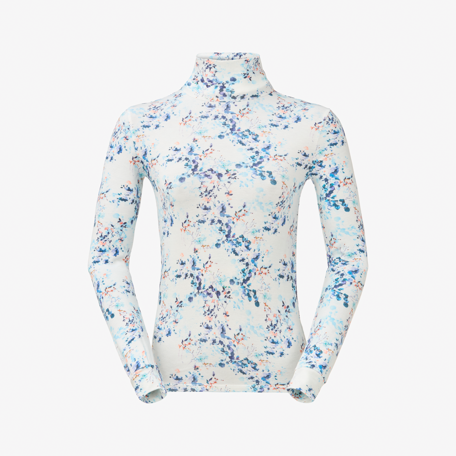 SKIMY PRINTED COL TEE