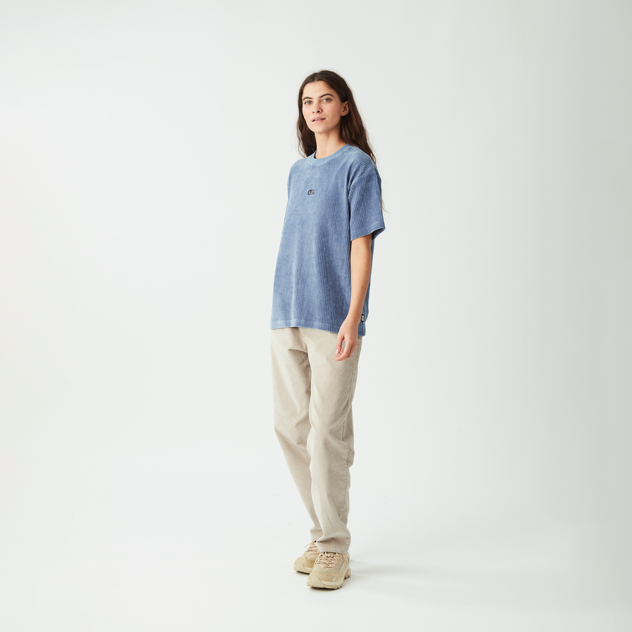 LAIKKO VELOURS TEE __color:Stonewash#15