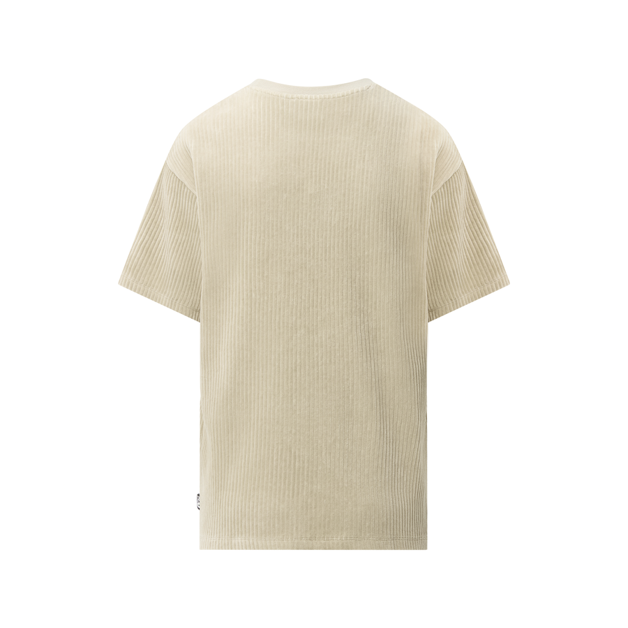 LAIKKO VELOURS TEE __color:Pure_Cashmere#8