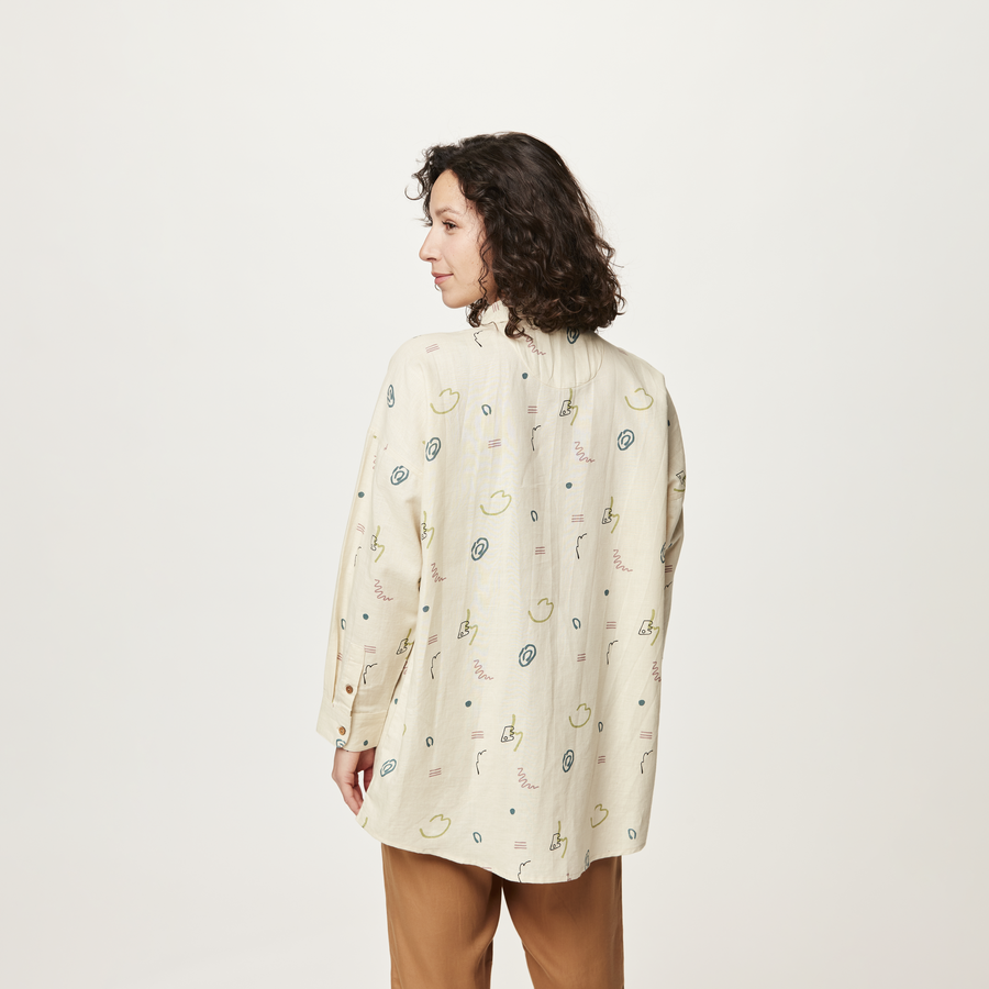 EYAUTA SHIRT __color:Bloom_Print#4