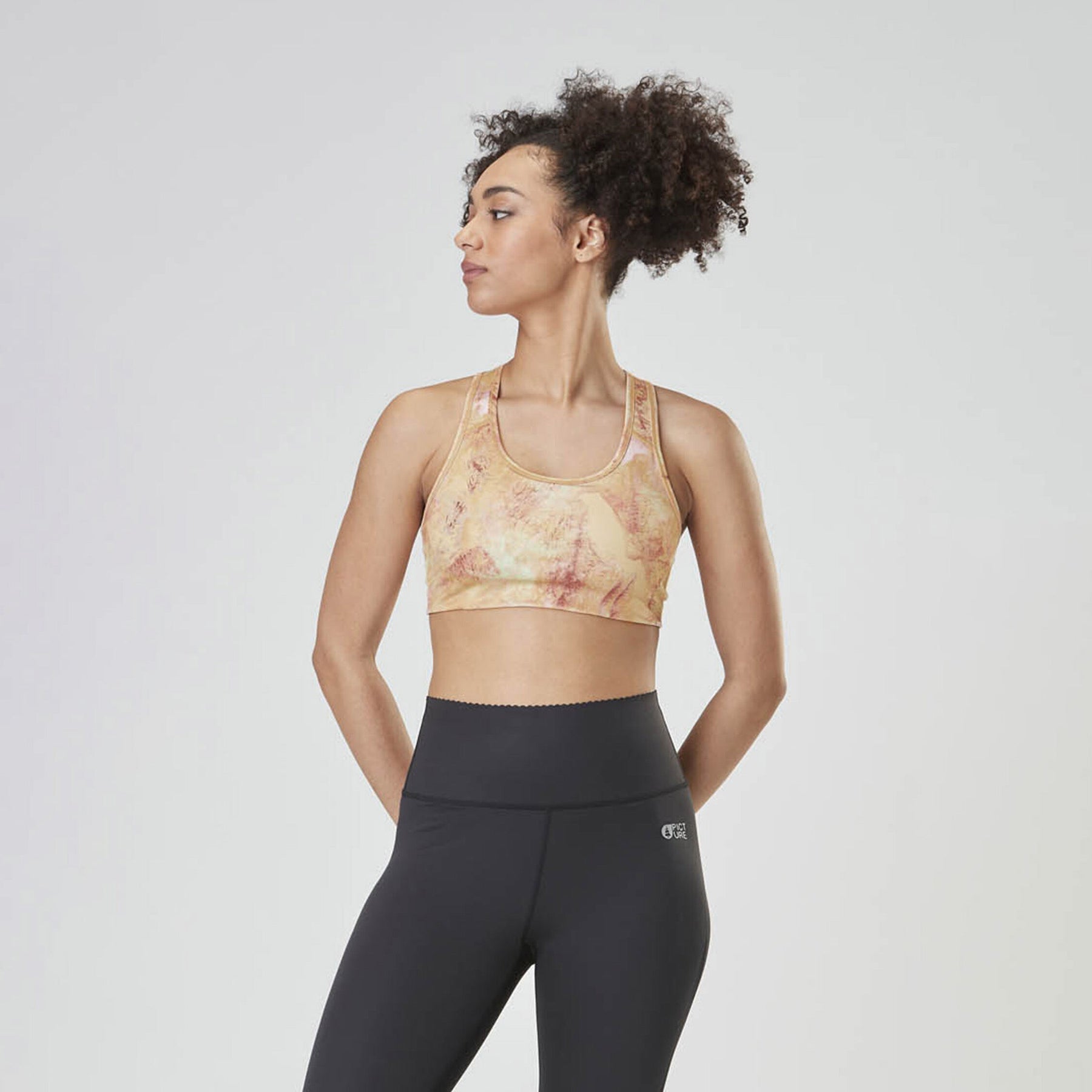 AVASA PRINTED TECH BRA __color:Geology_Cream#0