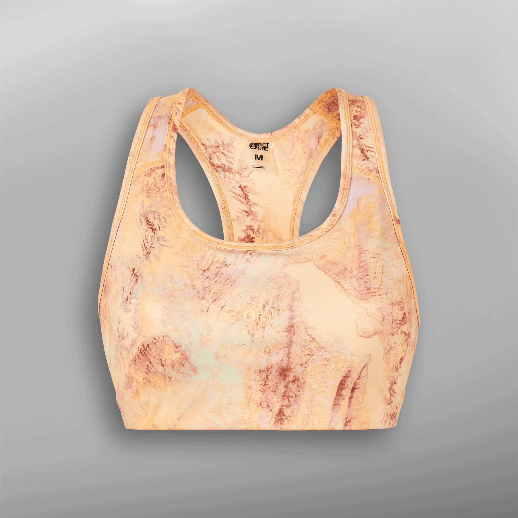 AVASA PRINTED TECH BRA __color:Geology_Cream#8