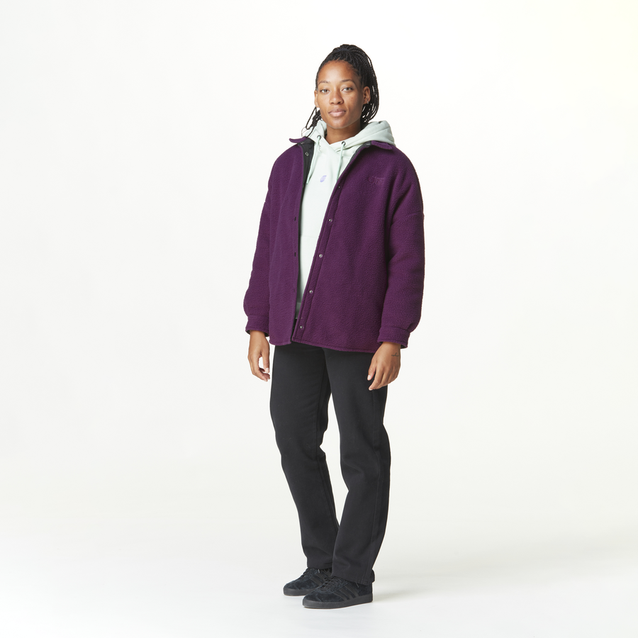 ABERRY FLEECE SHIRT __color:Potent_Purple#8