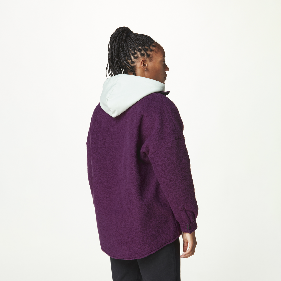 ABERRY FLEECE SHIRT __color:Potent_Purple#9