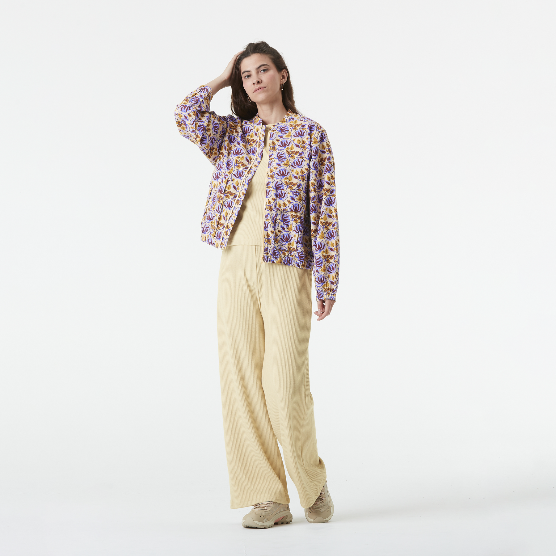 SERENATA PRINTED JKT __color:Alpine_Thistle_Print#2
