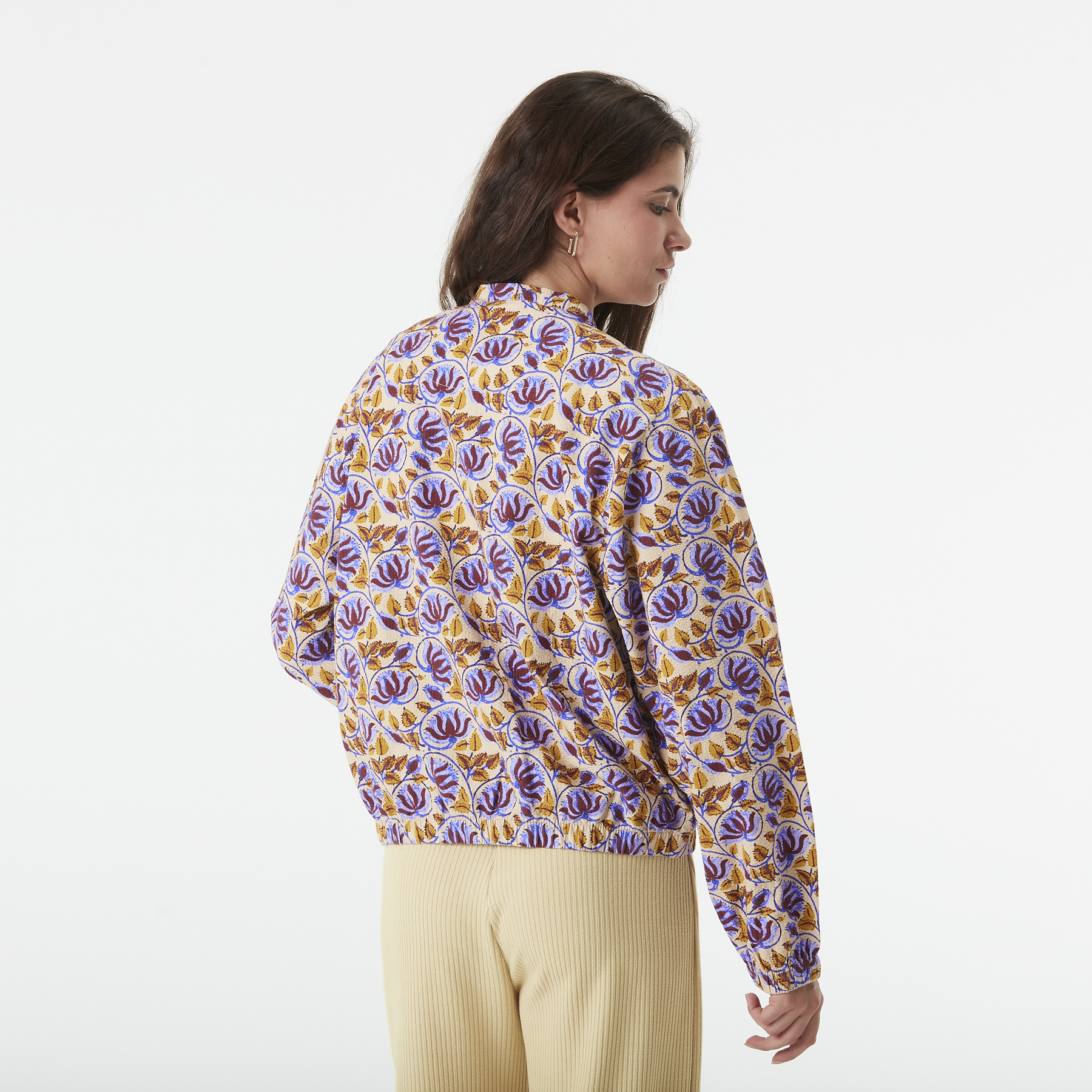 SERENATA PRINTED JKT __color:Alpine_Thistle_Print#1