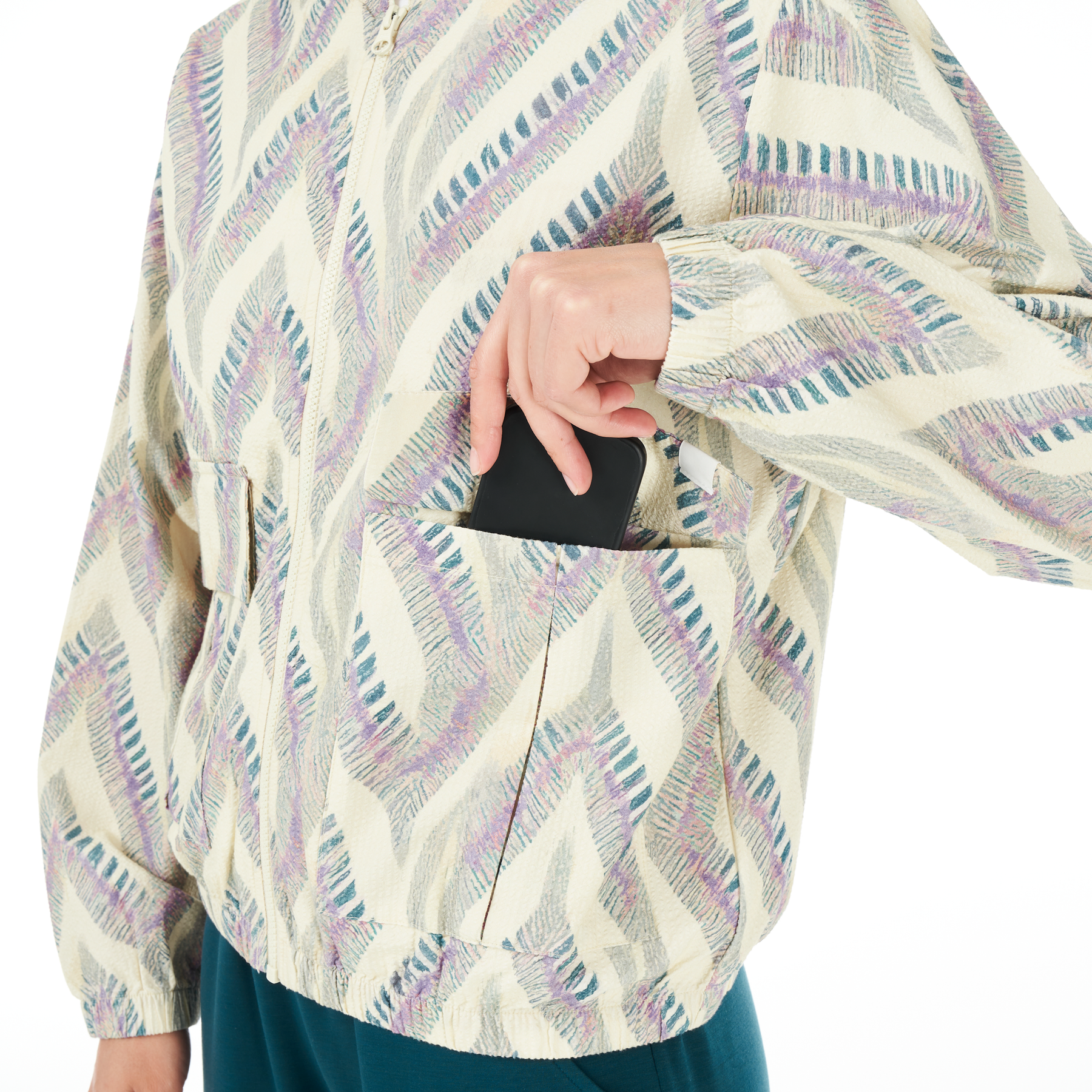 SERENATA PRINTED JKT __color:Birdiplum_Print#18